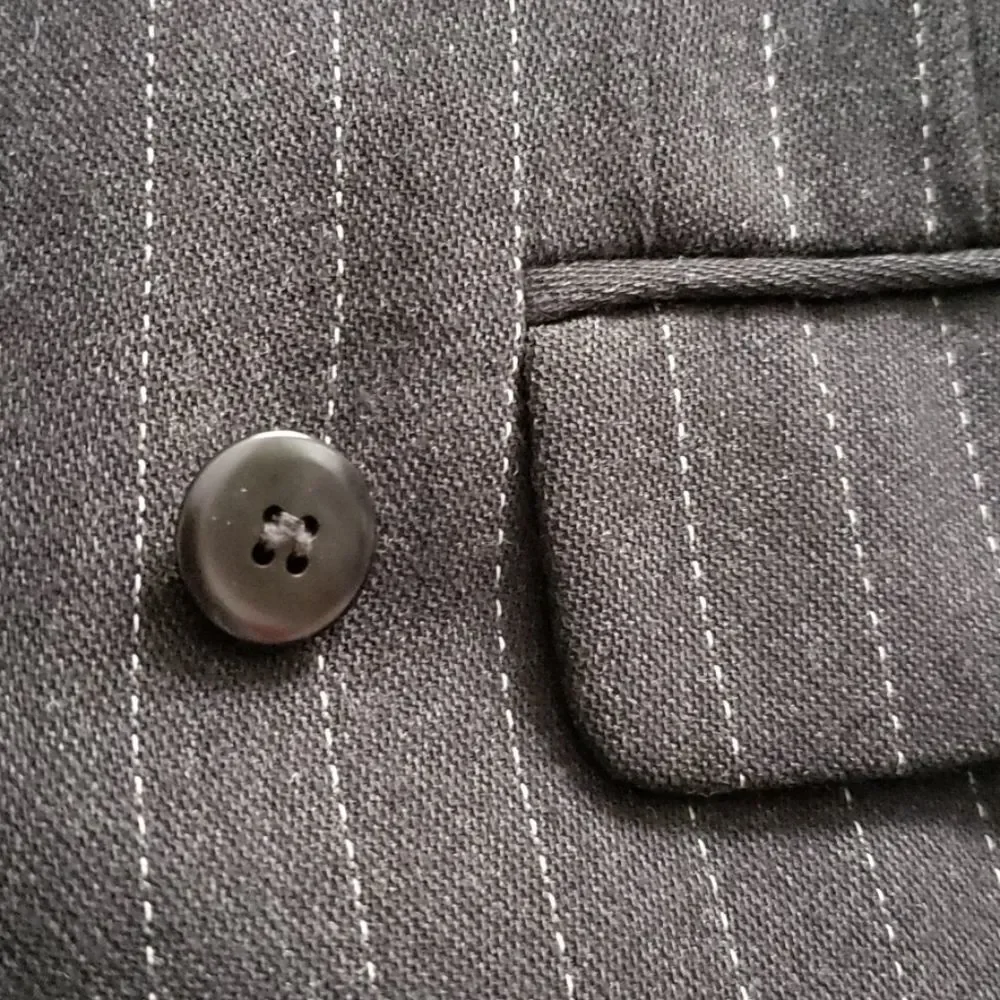 ANNE KLEIN pinstripe blazer jacket